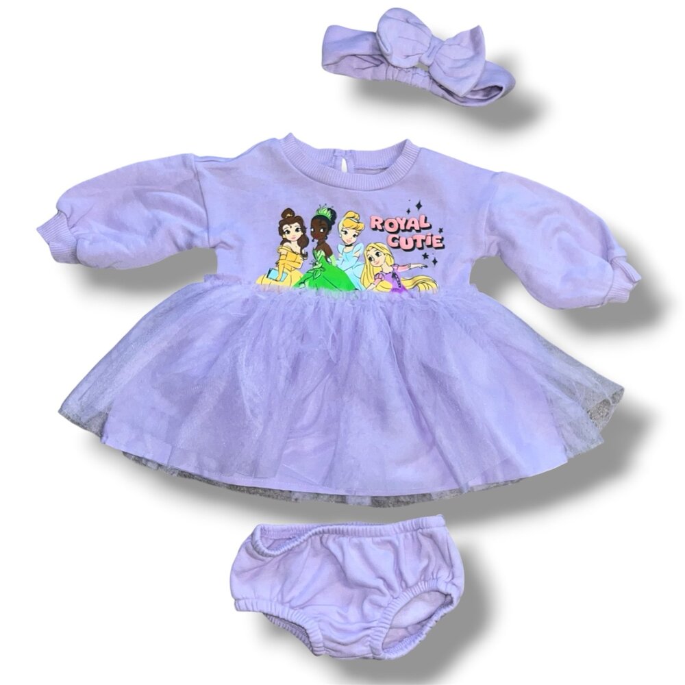 Disney Baby Princess "Royal Cutie" 3-Piece Tutu Dress Set